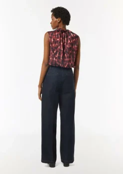Satinbluse mit Raffung-Comma Outlet