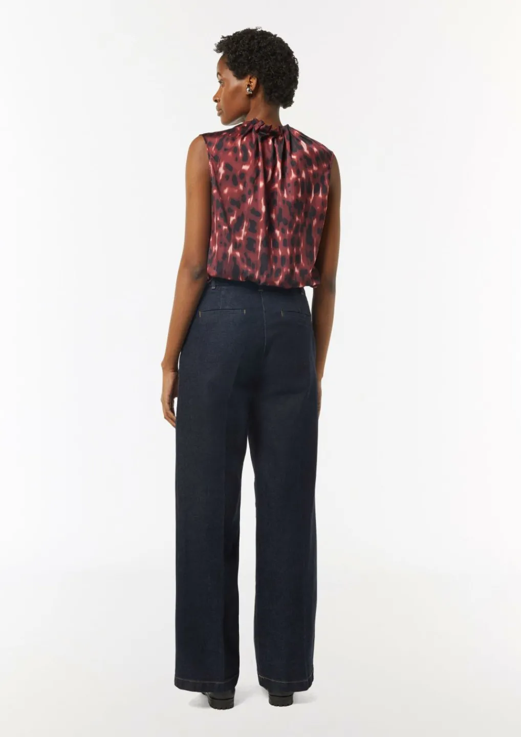 Satinbluse mit Raffung-Comma Outlet