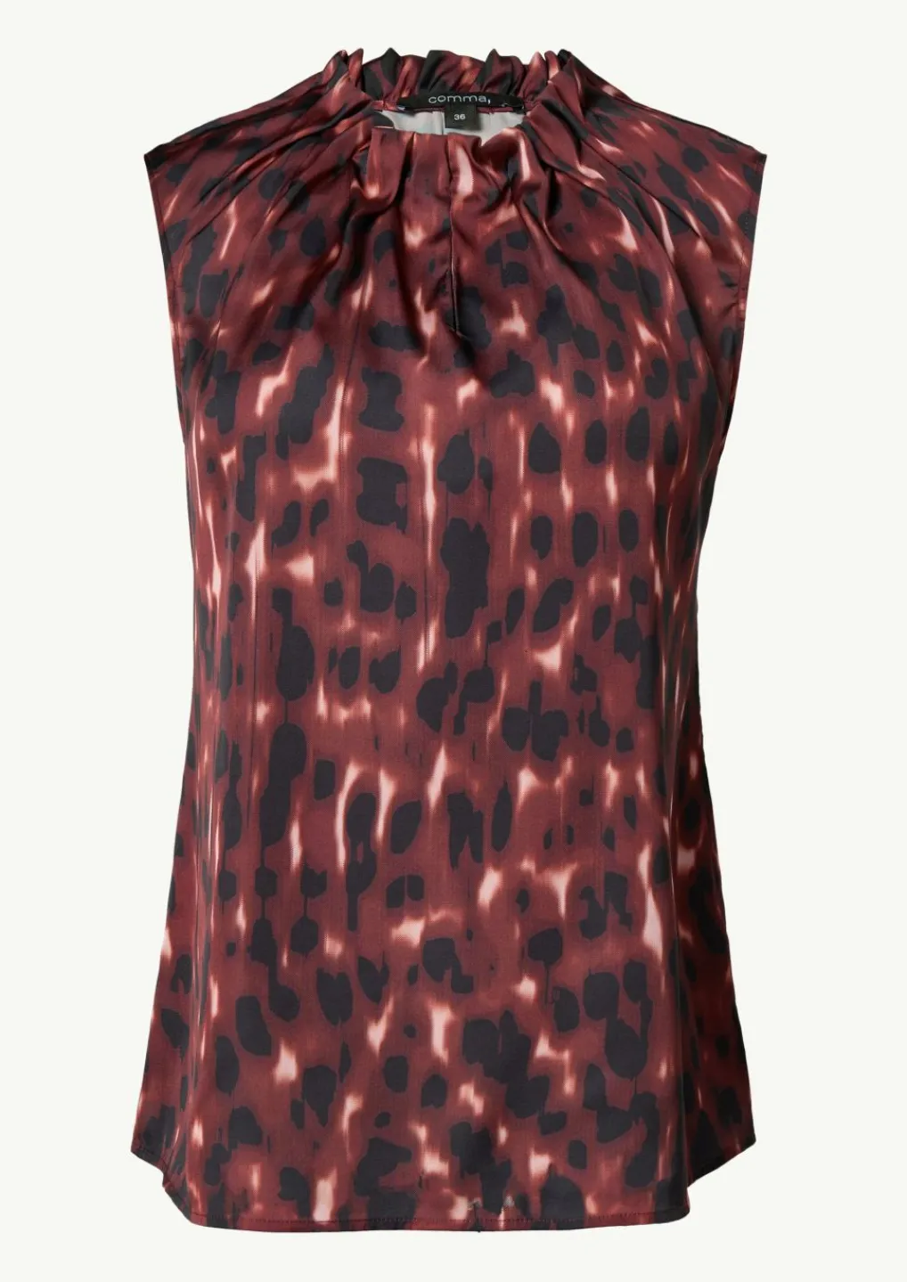 Satinbluse mit Raffung-Comma Outlet