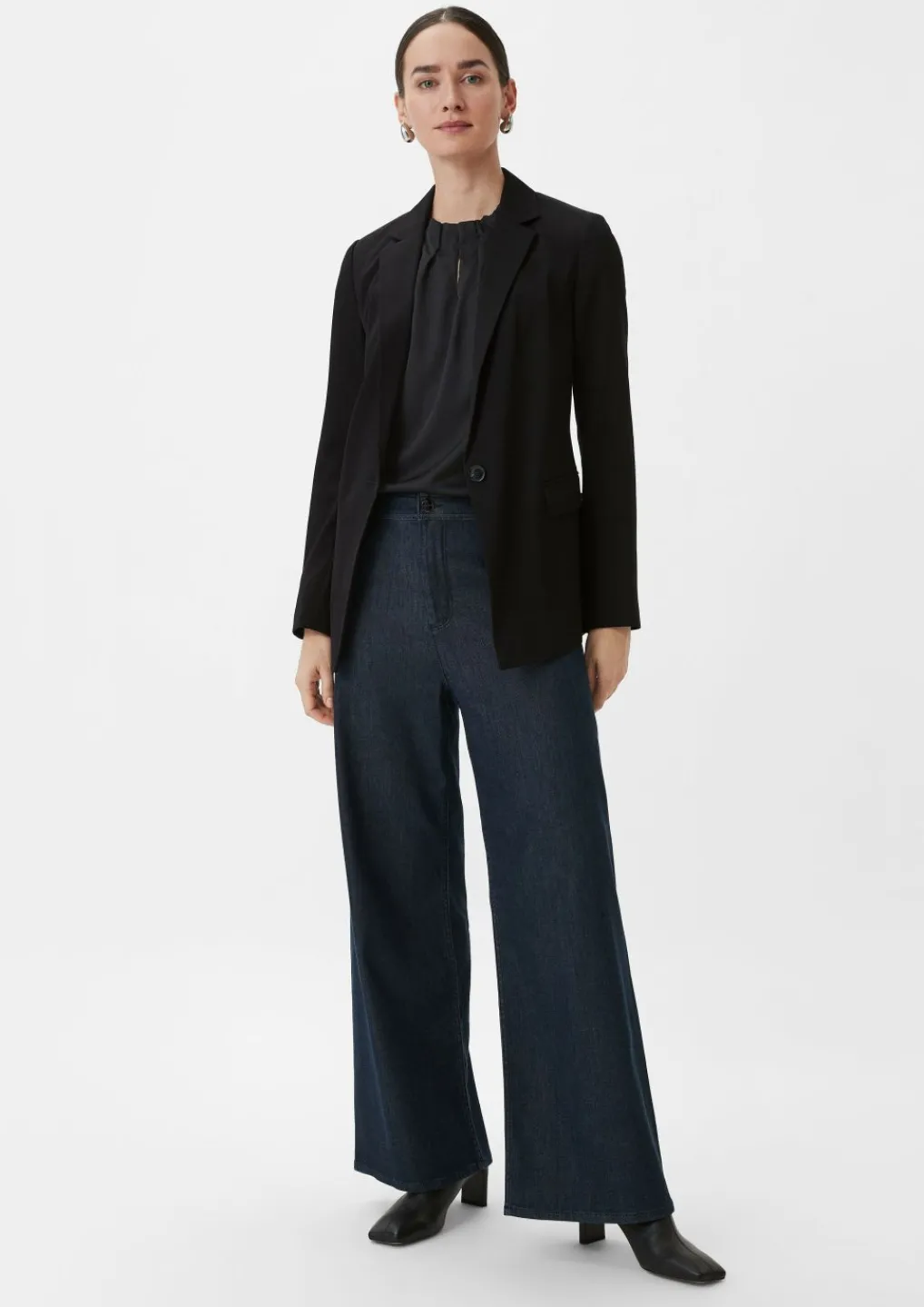 Satinbluse mit Raffung-Comma Clearance