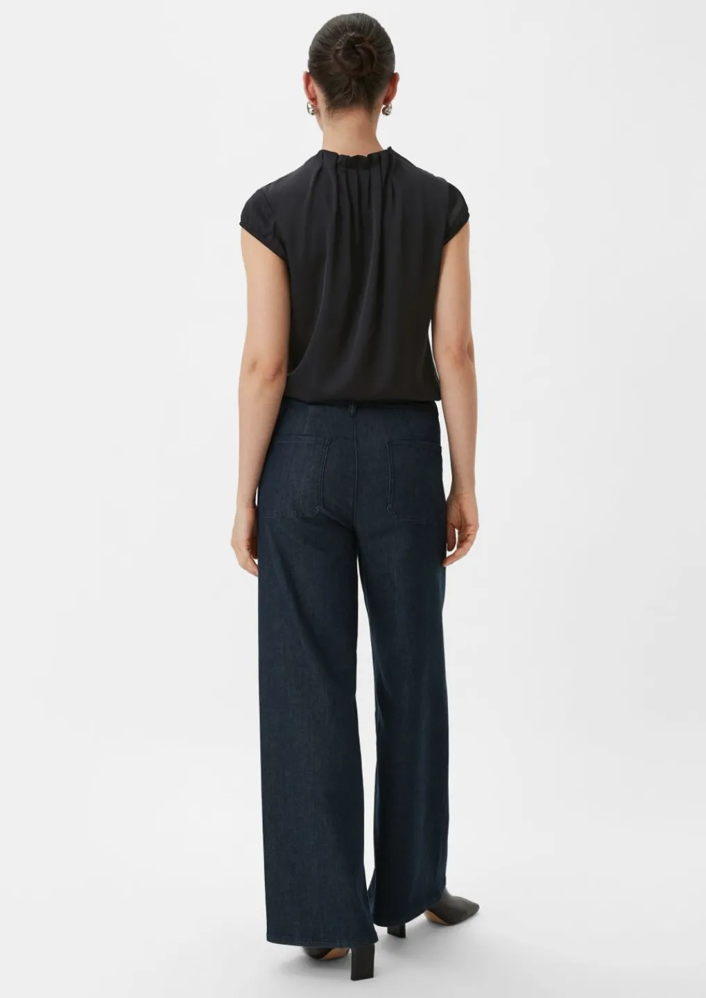 Satinbluse mit Raffung-Comma Clearance