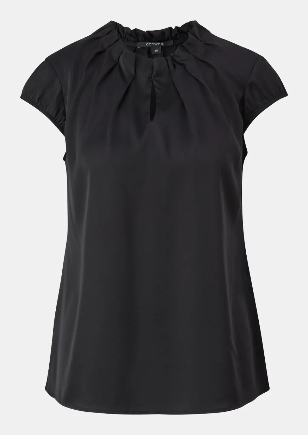 Satinbluse mit Raffung-Comma Clearance