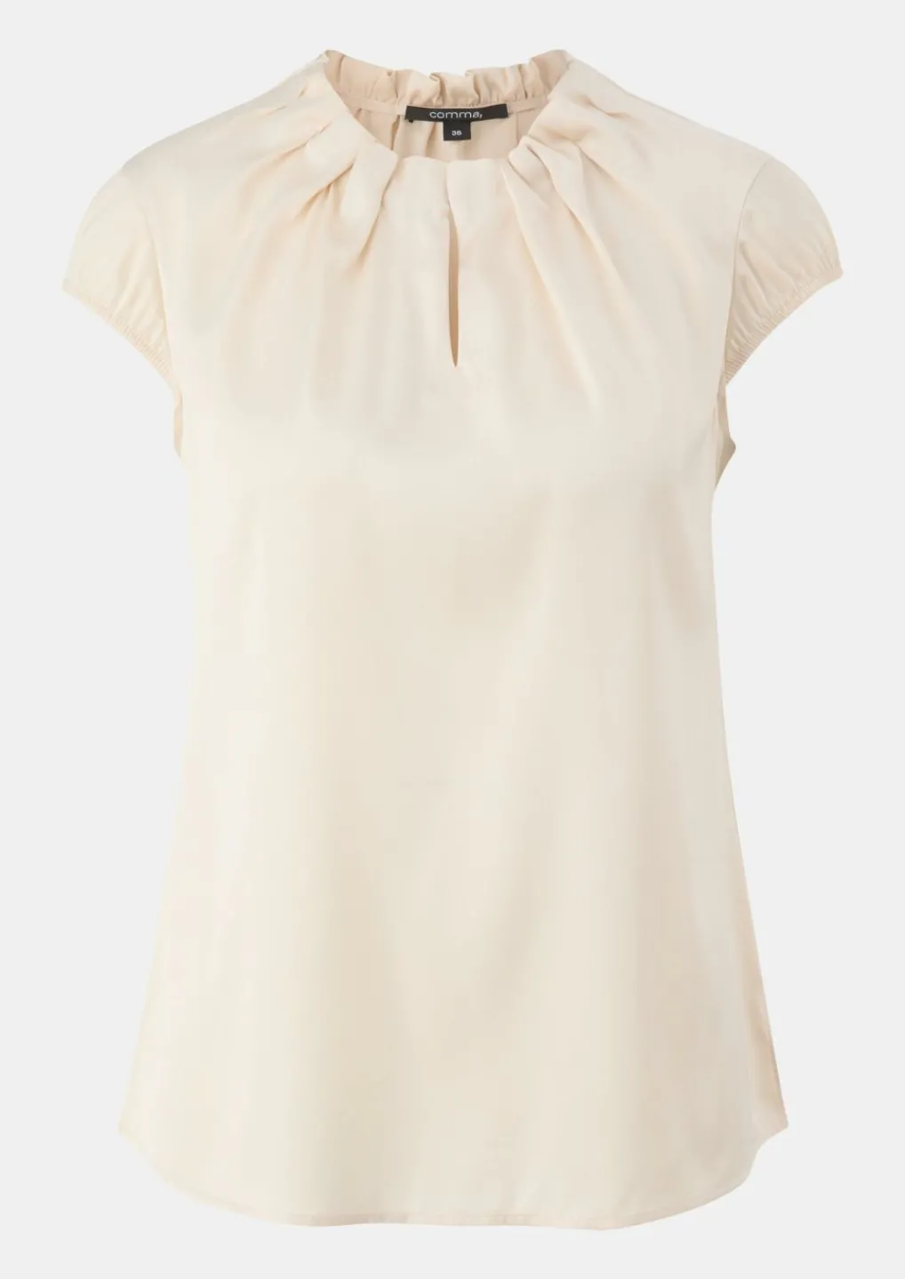 Satinbluse mit Raffung-Comma Online
