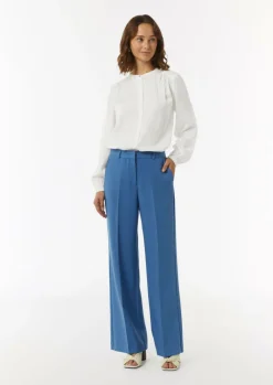 Satinbluse mit Raffung-Comma Fashion