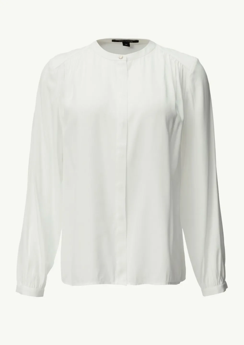 Satinbluse mit Raffung-Comma Fashion