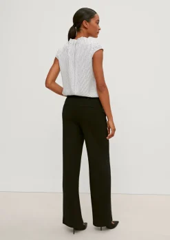 Satinbluse mit Raffung-Comma Clearance