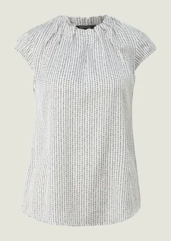 Satinbluse mit Raffung-Comma Clearance