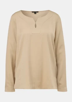 Satinbluse mit Tunika-Ausschnitt-Comma Sale