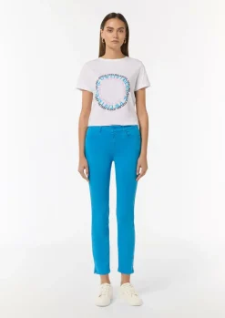 Satinhose im Skinny Fit-Comma Hot