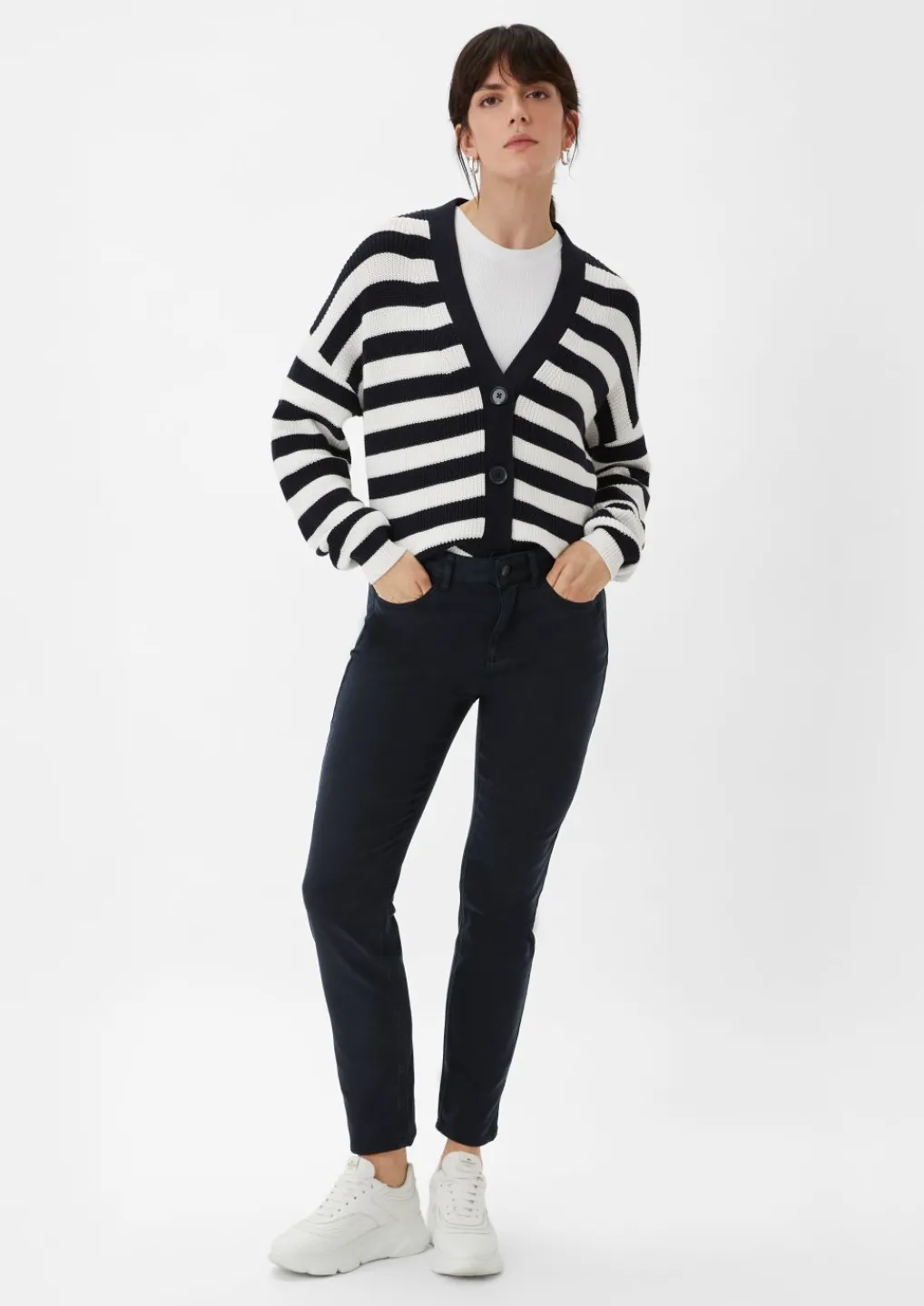 Satinhose mit Skinny Leg-Comma Best