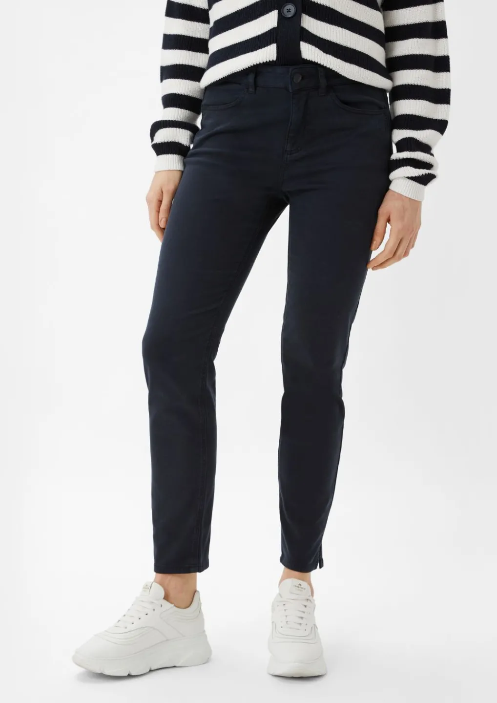 Satinhose mit Skinny Leg-Comma Best