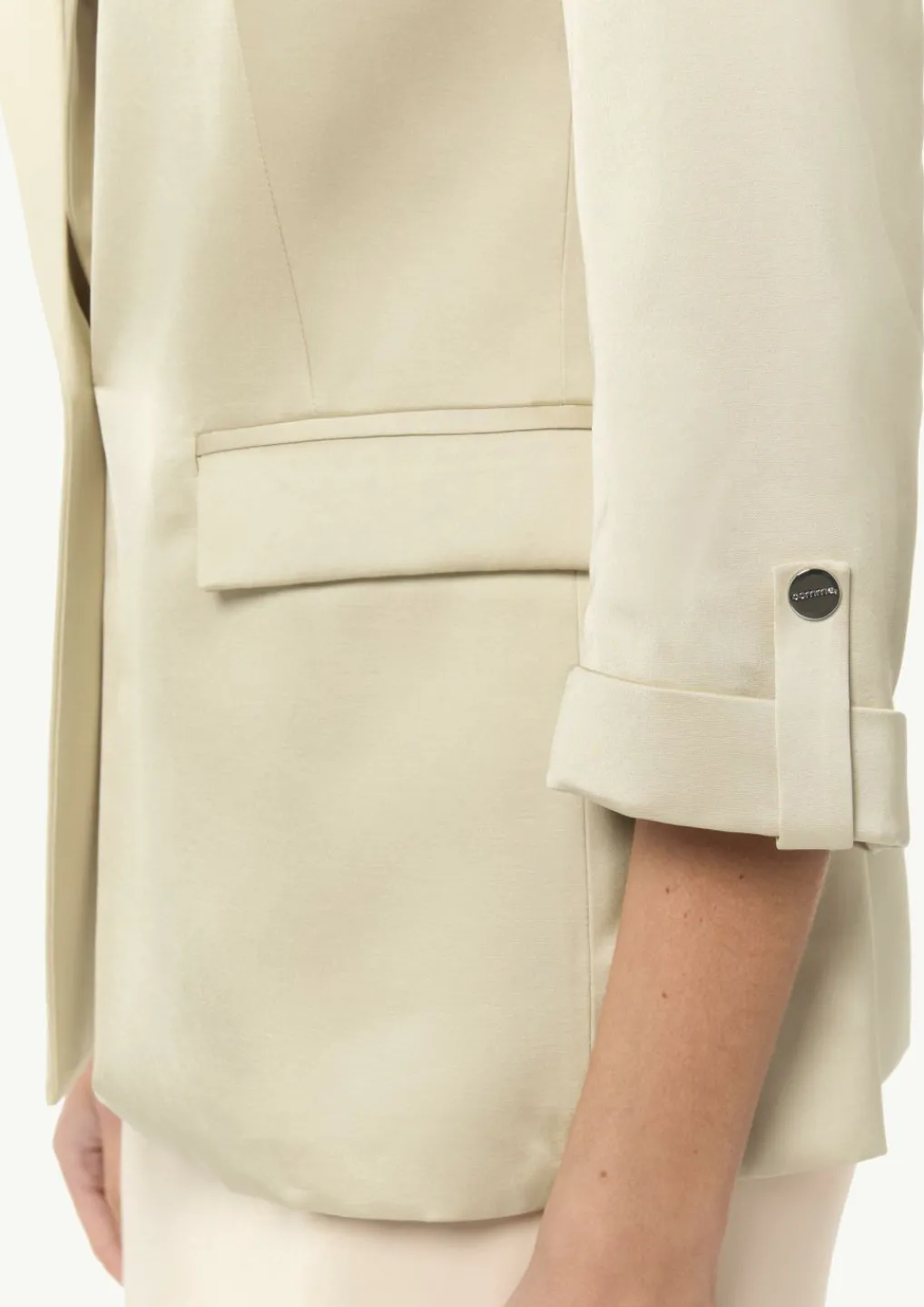 Satinierter Blazer mit 3/4-Ärmel-Comma Sale