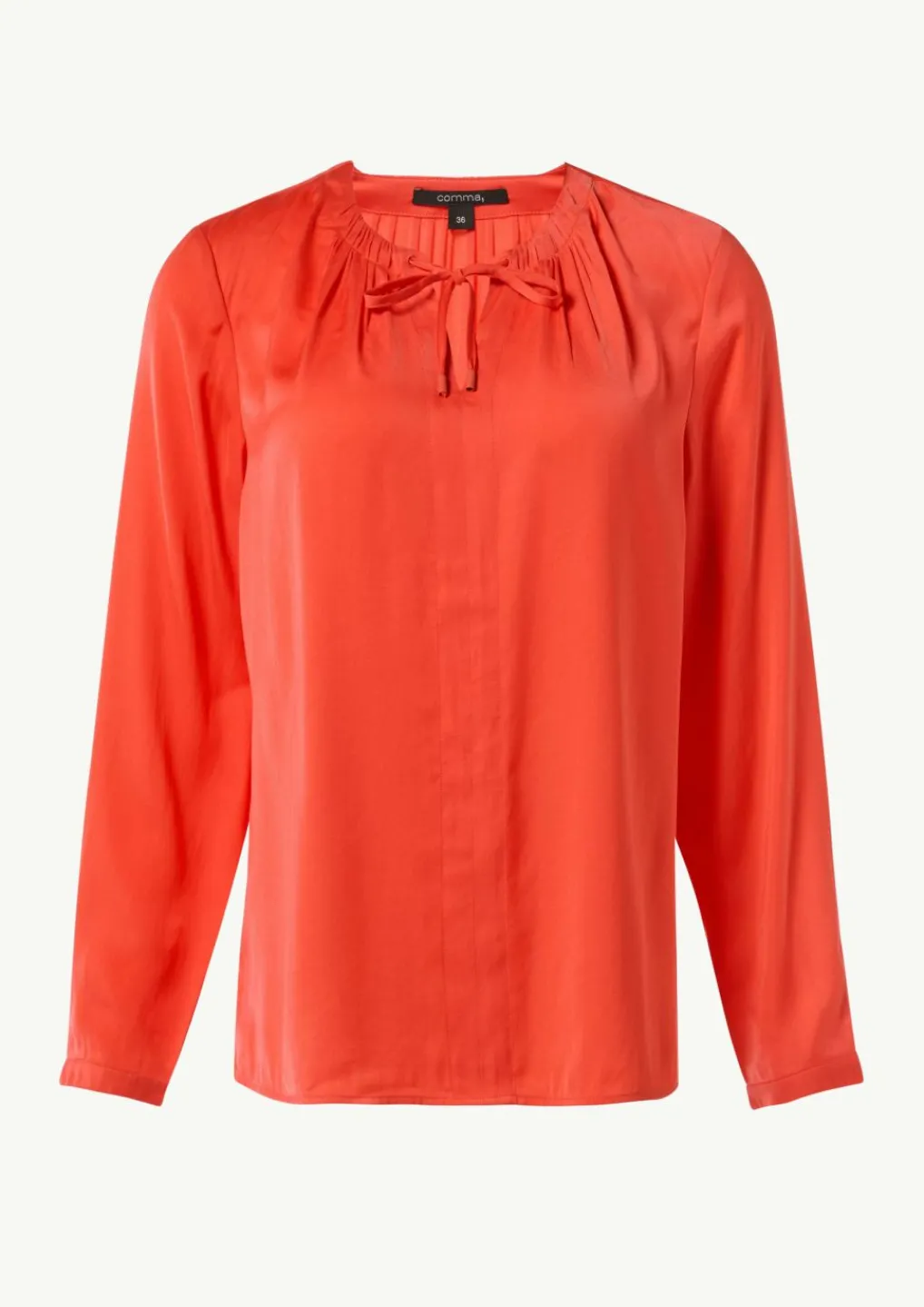 Satinierte Tunikabluse im Relaxed Fit-Comma Discount