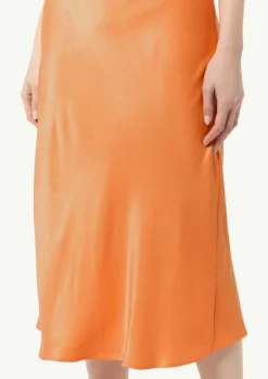 Satinkleid mit Wasserfall-Ausschnitt-Comma Fashion