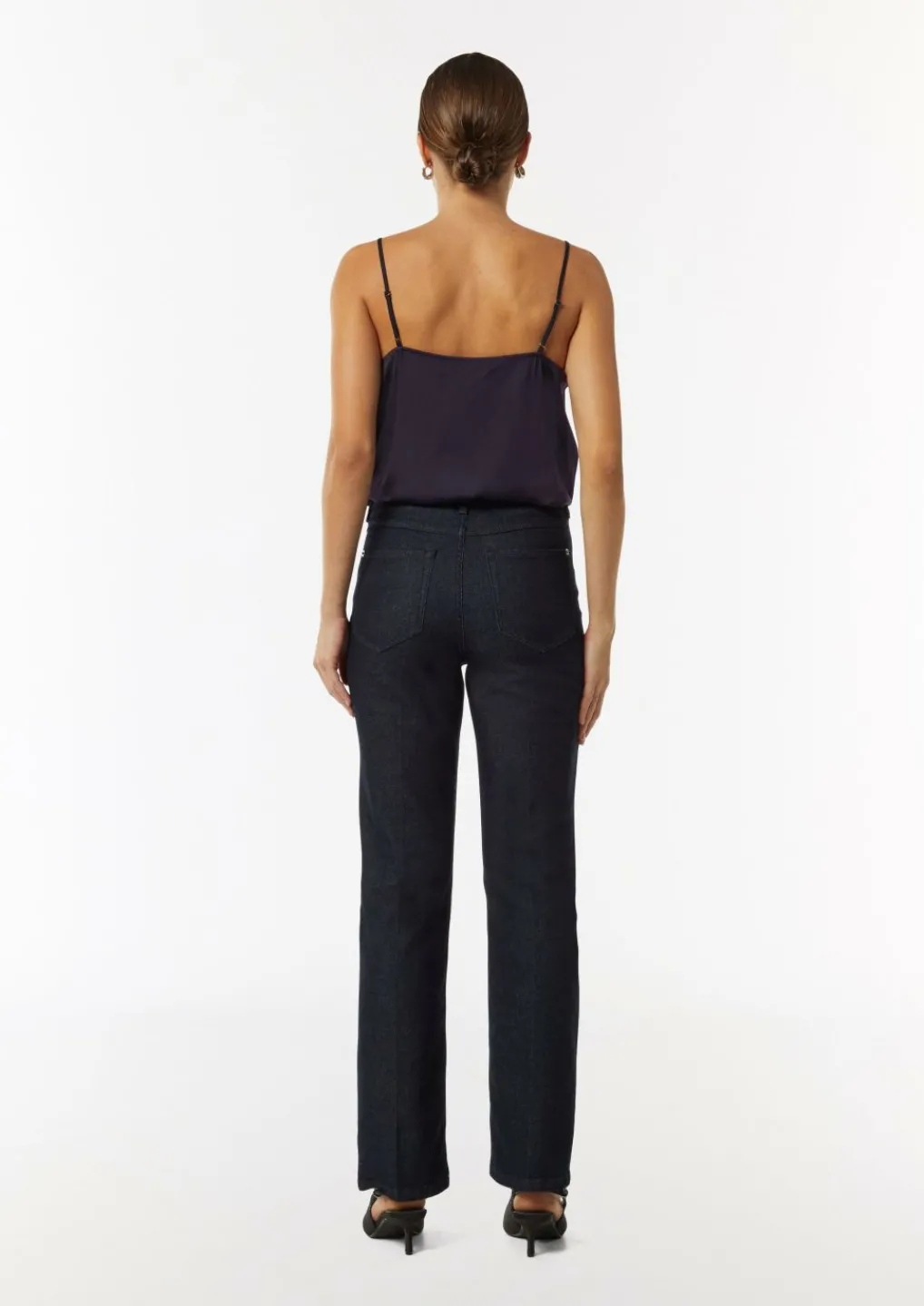 Satintop mit Spitzen-Details und verstellbaren Trägern-Comma Discount