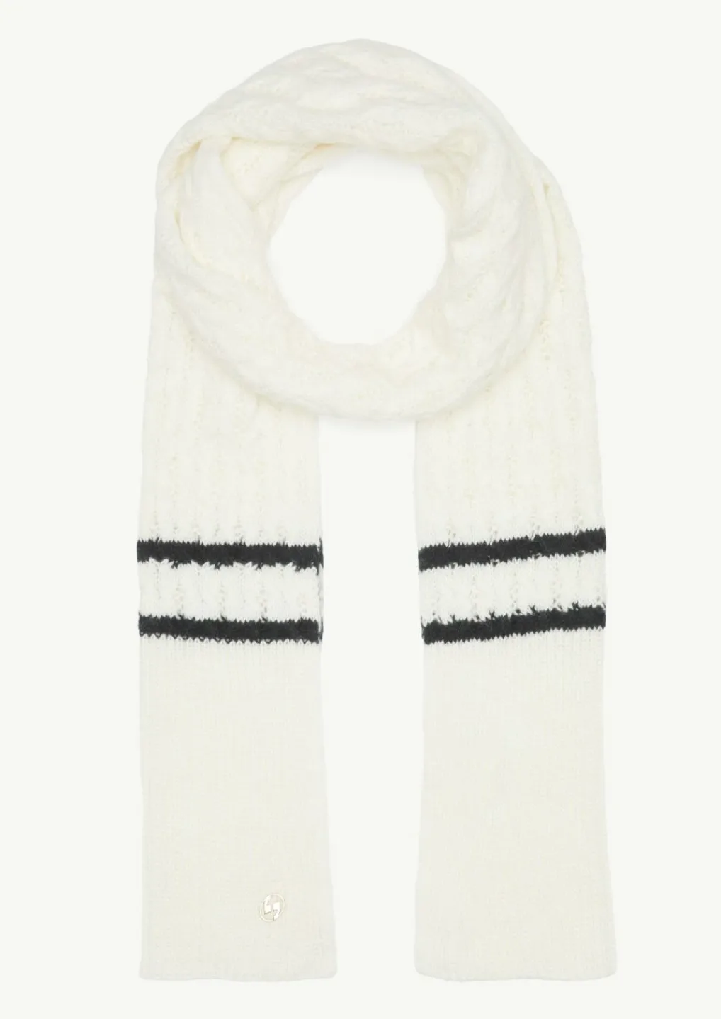 Schal aus Strick mit Kontrastdetails-Comma Sale