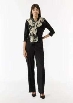Schal mit floralem Muster aus Modalmix-Comma Fashion
