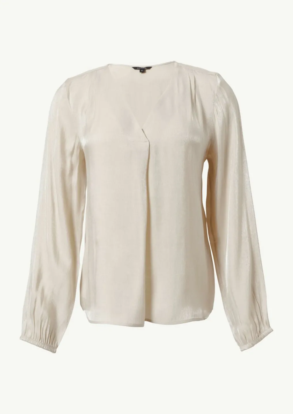 Schimmernde Bluse mit Faltendetails-Comma Hot