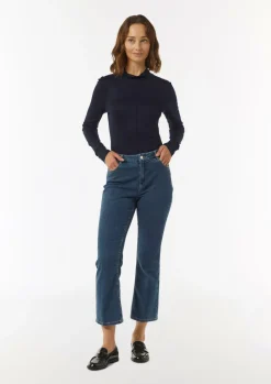 Schimmerndes Langarmshirt im Slim Fit-Comma Online