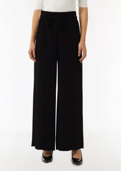 Schlupfhose mit High Rise und weitem Bein-Comma Outlet