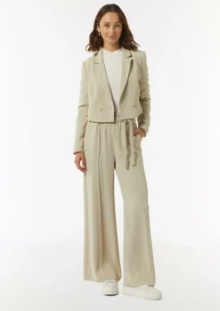 Schlupfhose mit High Rise und weitem Bein-Comma Sale
