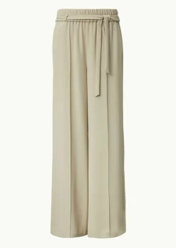 Schlupfhose mit High Rise und weitem Bein-Comma Sale