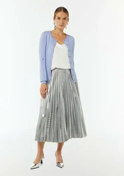 Schmale Feinstrickjacke aus Viskosemix-Comma Fashion