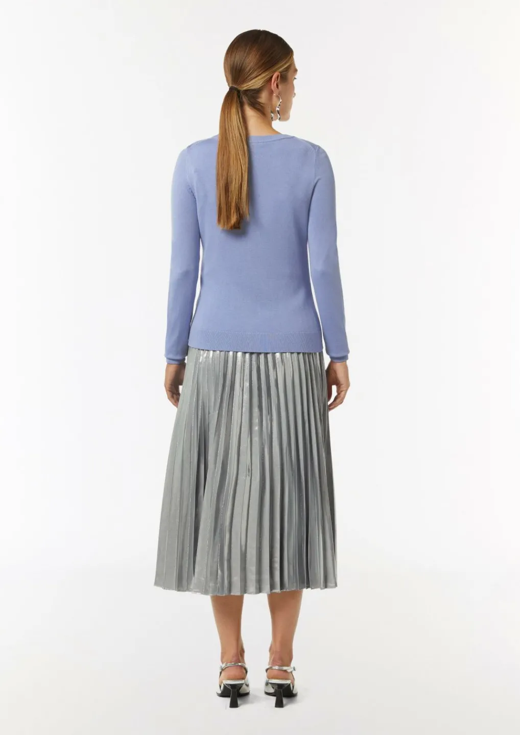 Schmale Feinstrickjacke aus Viskosemix-Comma Fashion