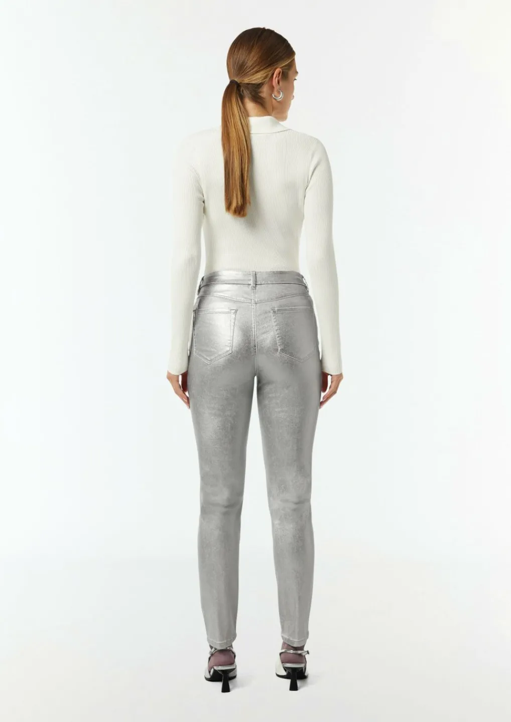 Schmale Hose mit beschichtung-Comma Online