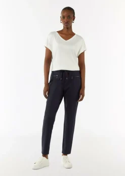 Schmale Jerseyhose mit Tunnelzug-Comma New