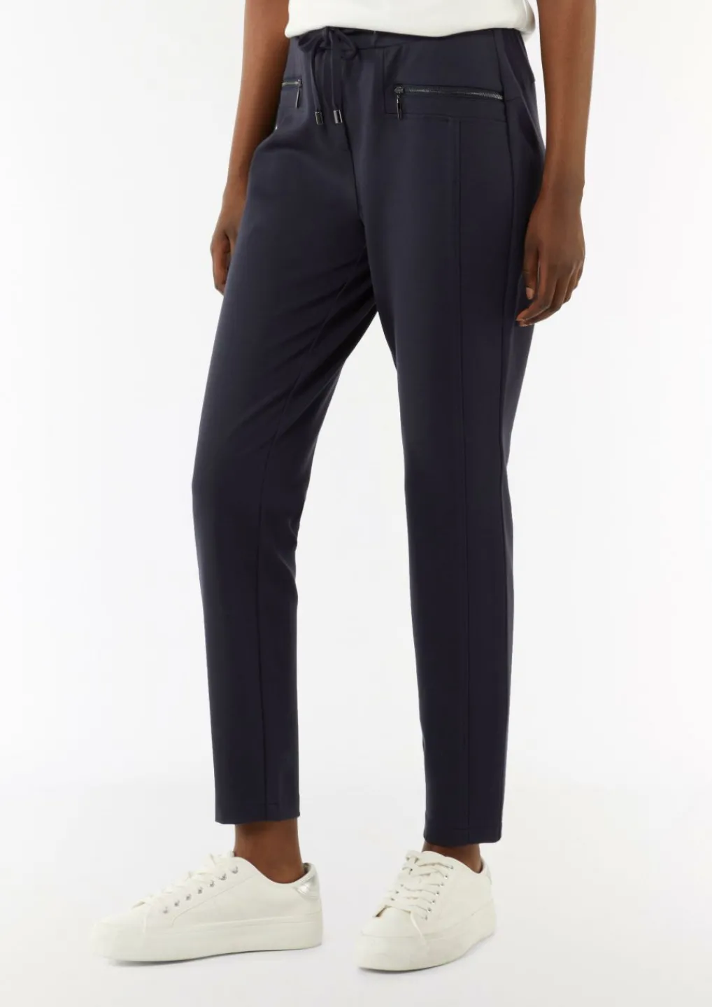 Schmale Jerseyhose mit Tunnelzug-Comma New