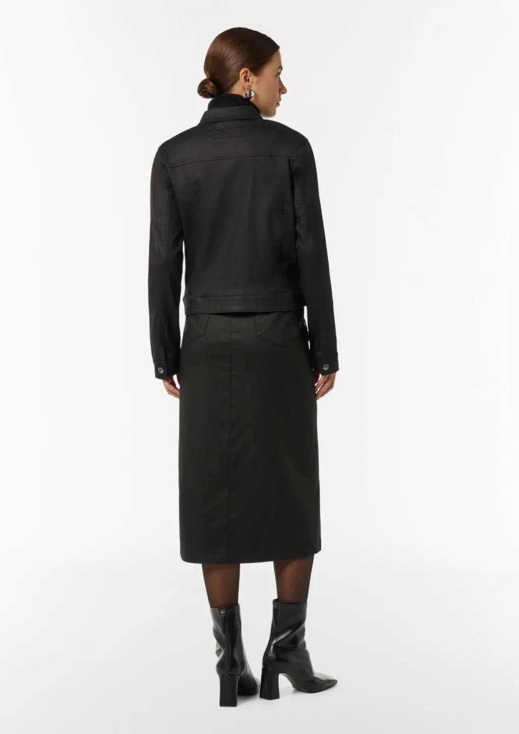 Schmaler Rock mit Steppdetails-Comma Discount