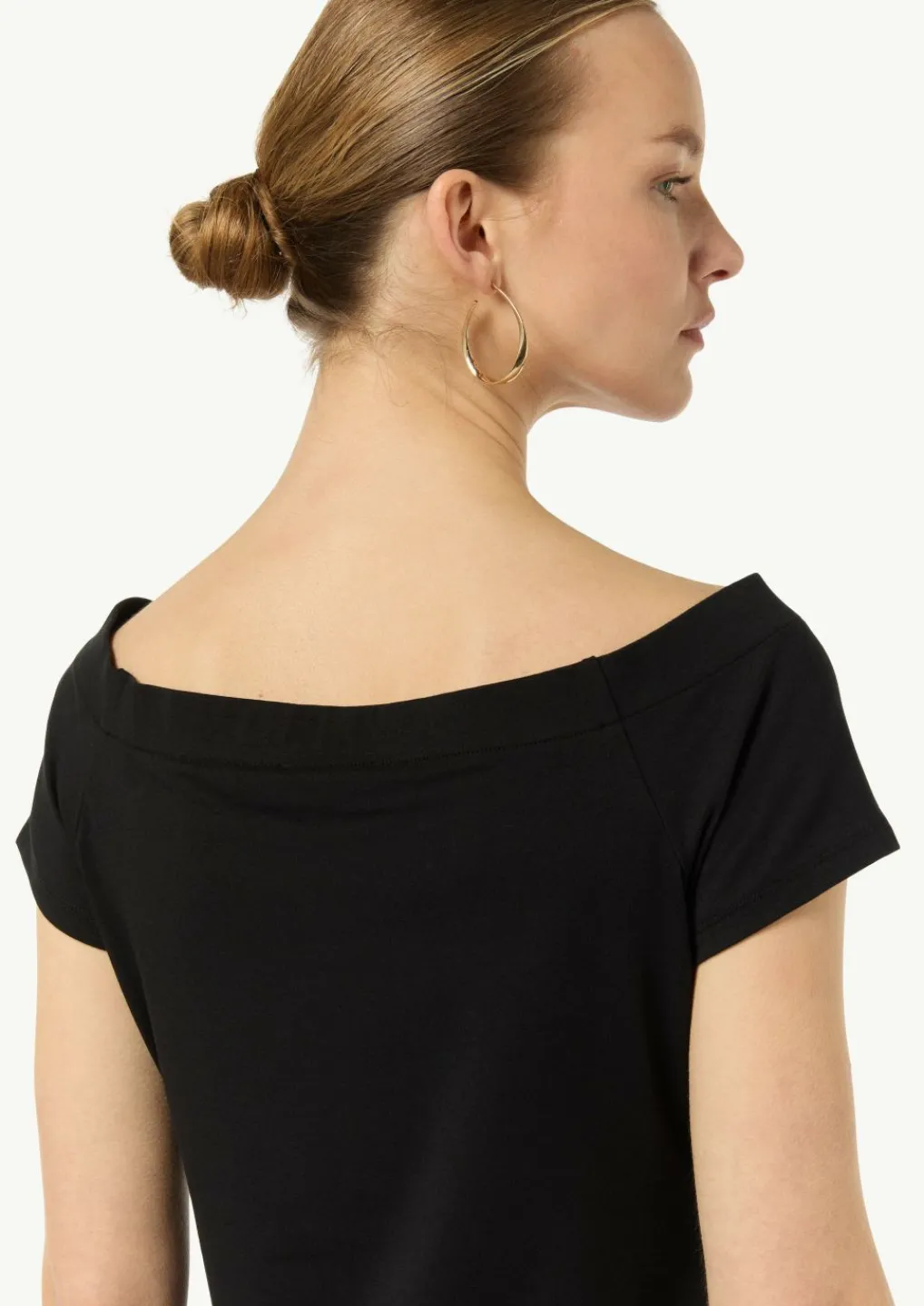 Schulterfreies Shirt aus Baumwoll-Mix-Comma Fashion