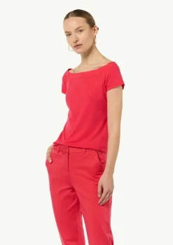 Schulterfreies Shirt aus Baumwoll-Mix-Comma Outlet