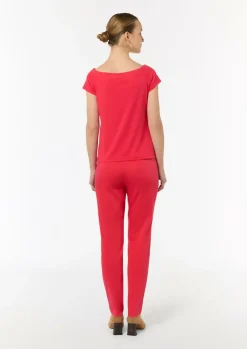 Schulterfreies Shirt aus Baumwoll-Mix-Comma Outlet