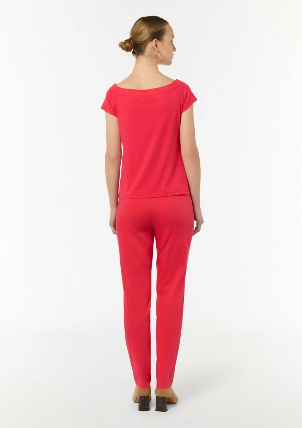 Schulterfreies Shirt aus Baumwoll-Mix-Comma Outlet