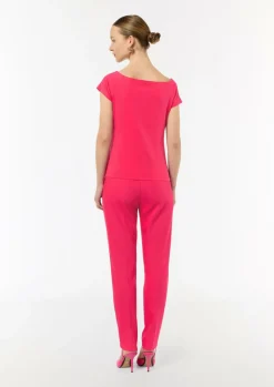 Schulterfreies Shirt aus Baumwoll-Mix-Comma Online