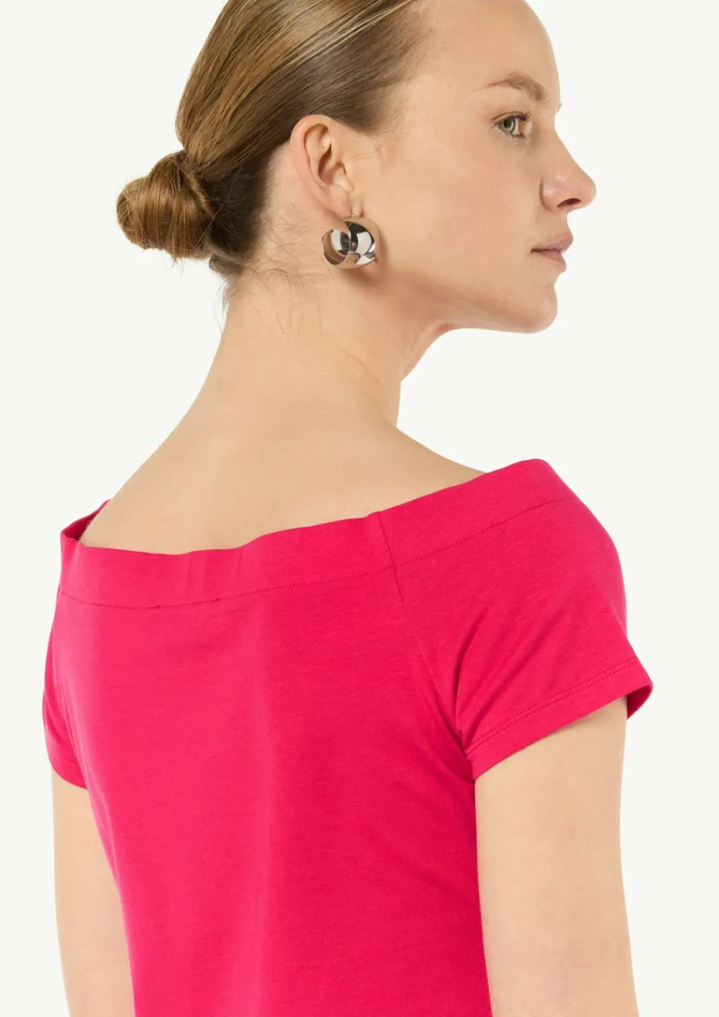 Schulterfreies Shirt aus Baumwoll-Mix-Comma Online