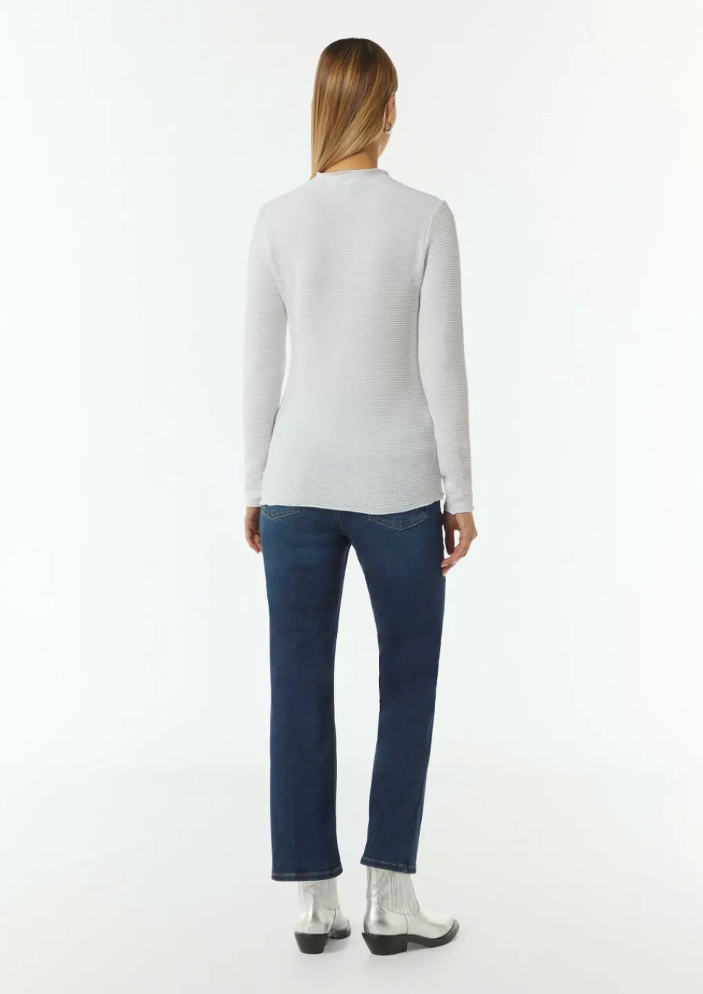 Seersucker-Shirt im Slim Fit-Comma New