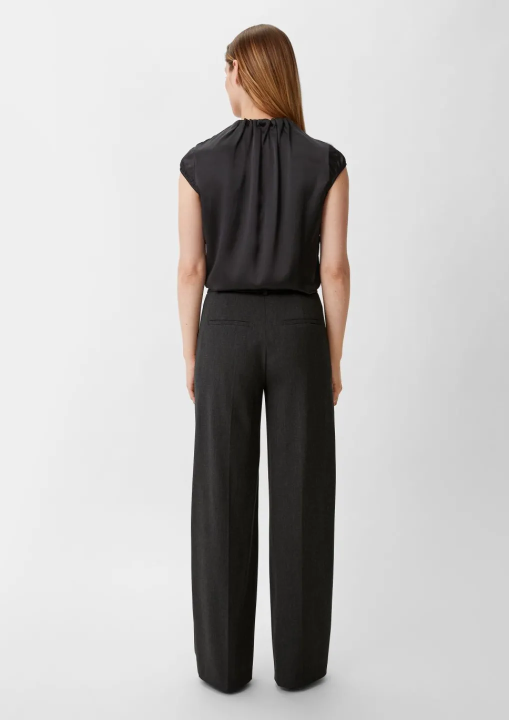 Seidenbluse mit Kappärmel-Comma New