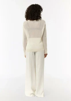 Semitransparenter Feinstrickpullover im Slim Fit-Comma Fashion