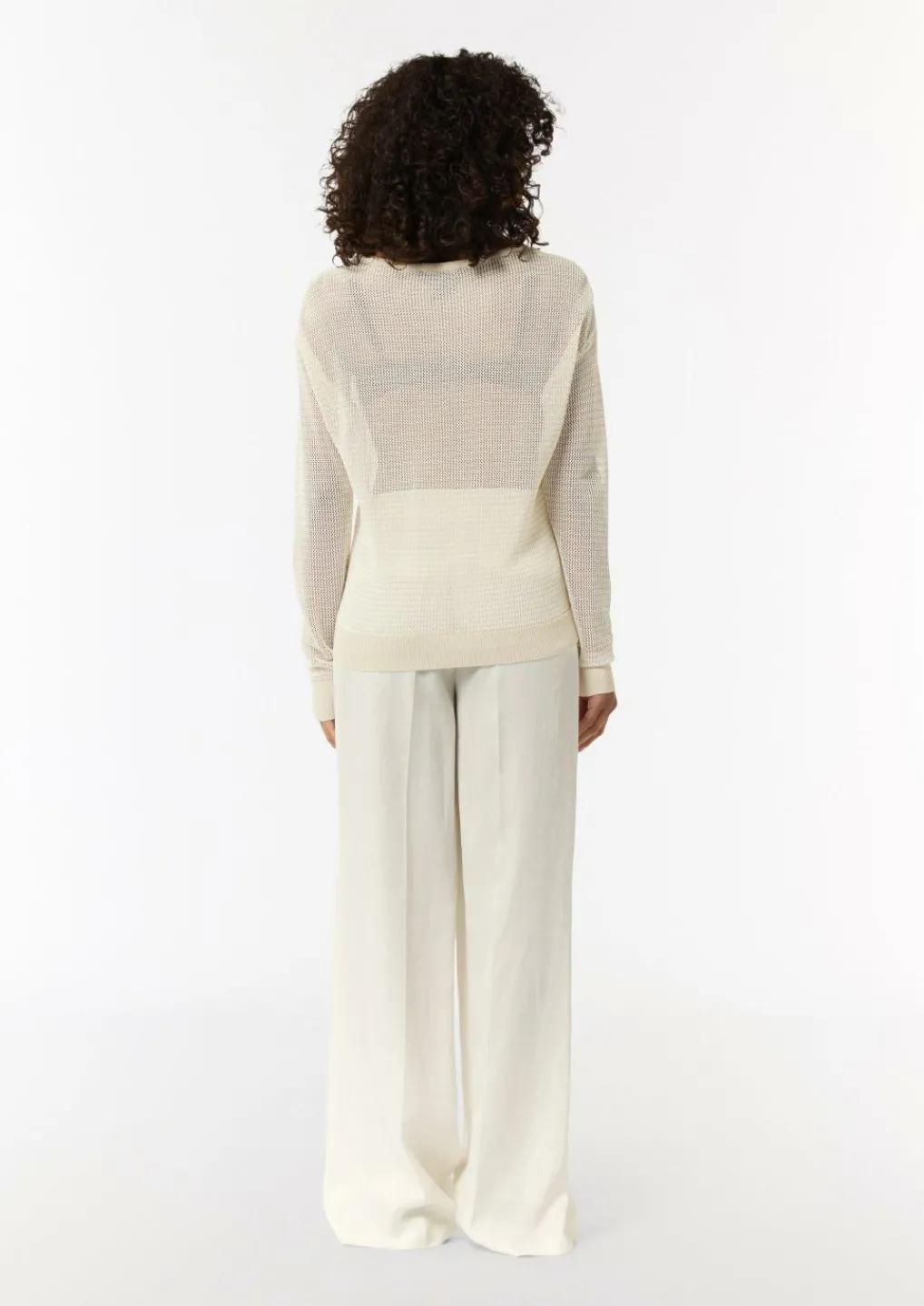 Semitransparenter Feinstrickpullover im Slim Fit-Comma Fashion