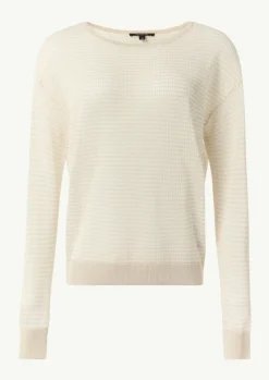 Semitransparenter Feinstrickpullover im Slim Fit-Comma Fashion
