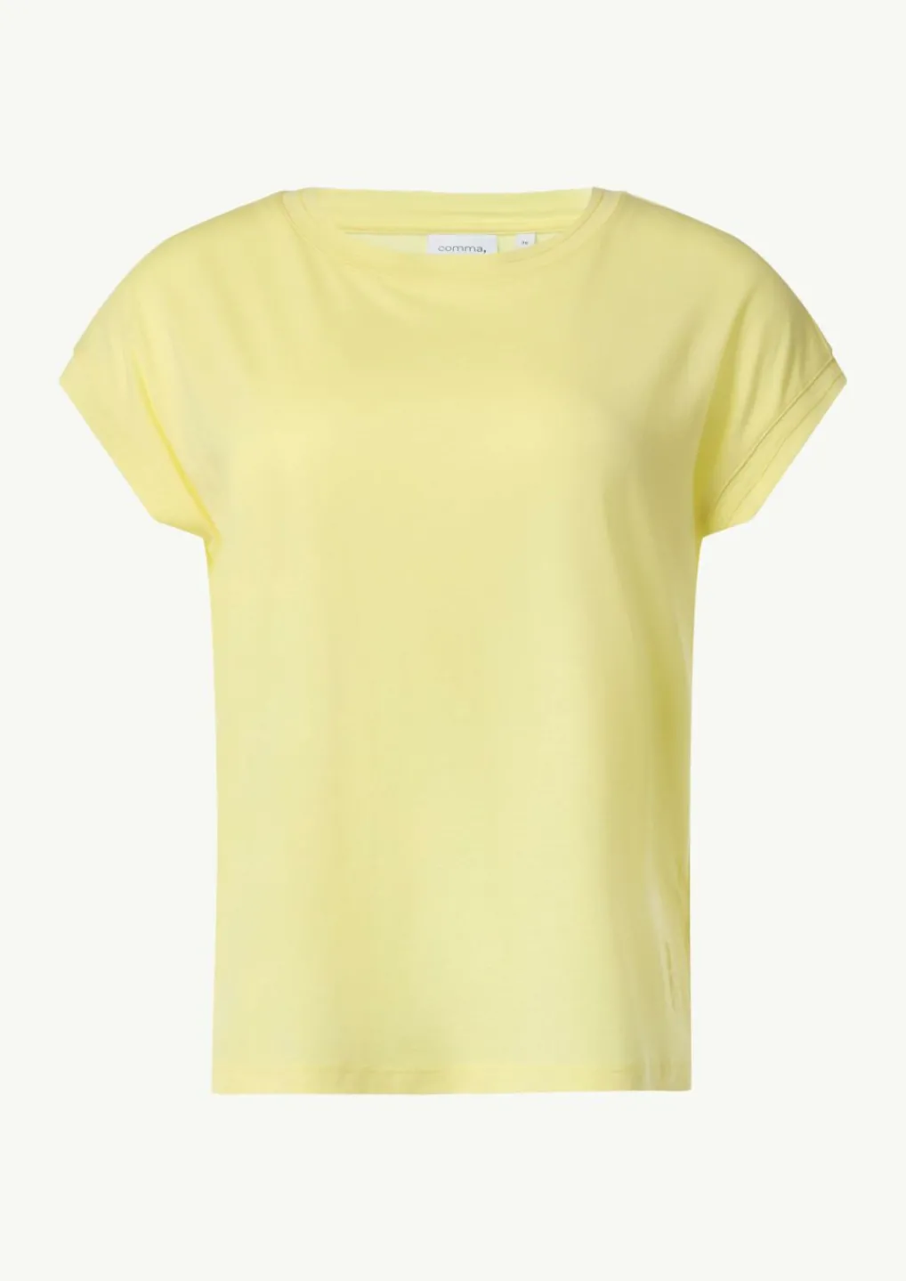 Shirt aus Jersey mit Ketten-Naht und Logo-Detail-Comma Online