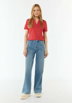 Shirt aus Viskosemix-Comma Outlet