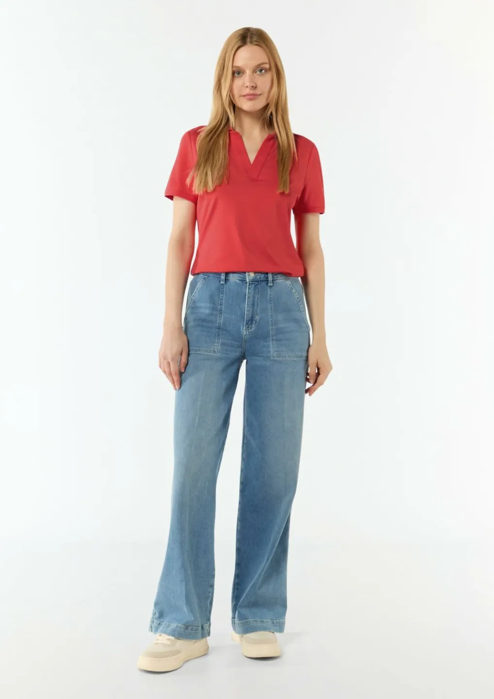 Shirt aus Viskosemix-Comma Outlet