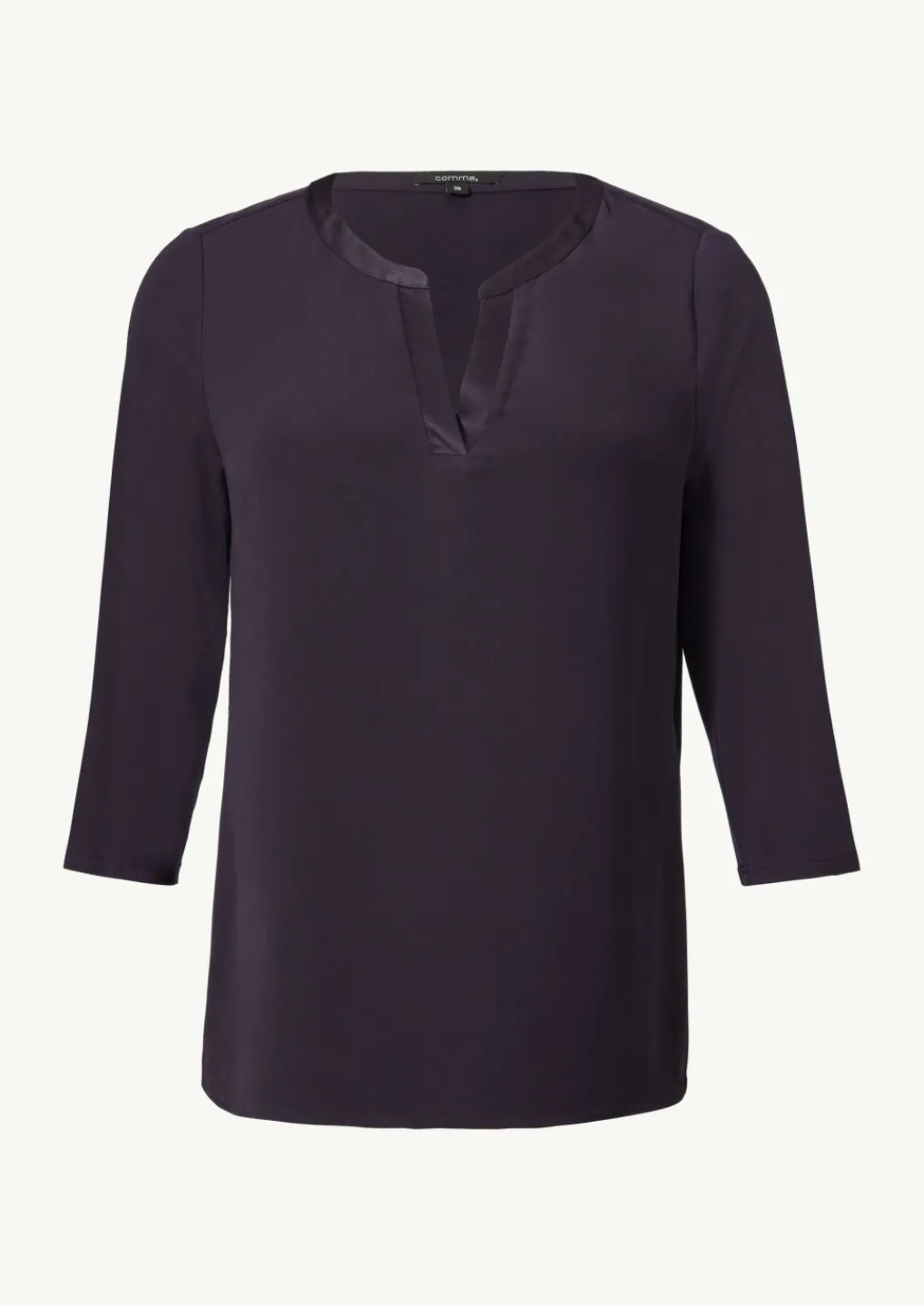 Shirt mit Satinblende im Fabricmix-Comma Clearance