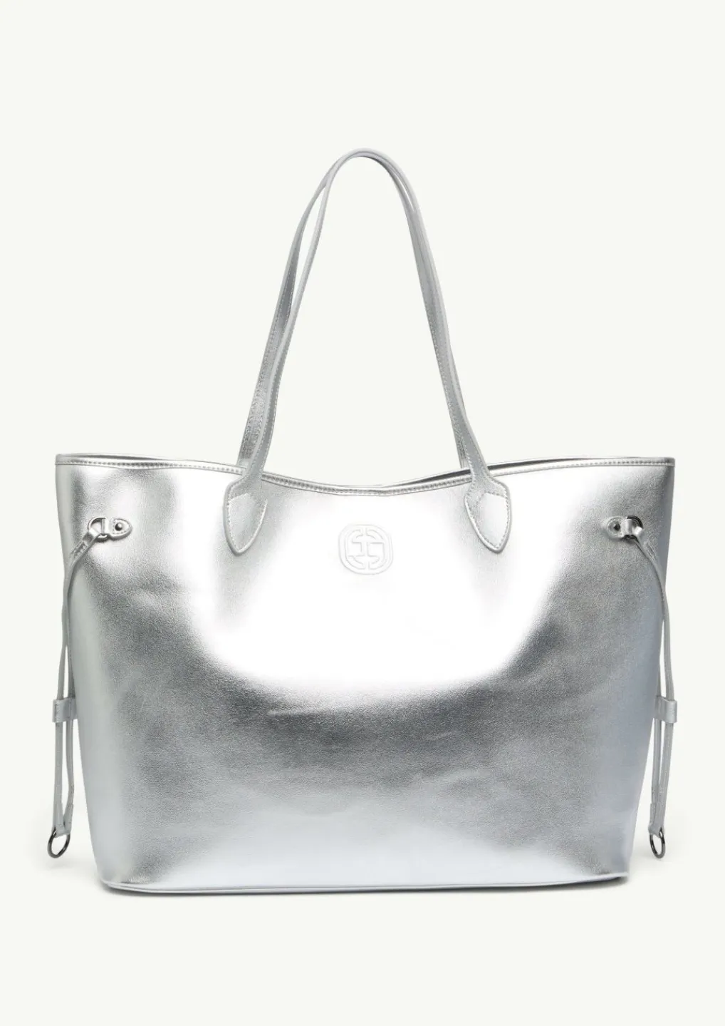 Shopper aus Rindsleder mit Logo-Detail-Comma Discount