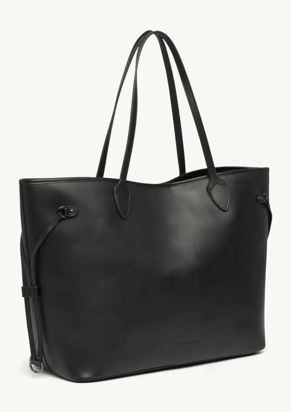 Shopper aus Rindsleder mit Logo-Detail-Comma Discount