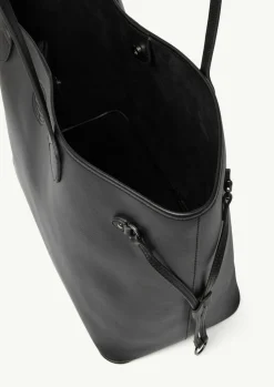 Shopper aus Rindsleder mit Logo-Detail-Comma Discount